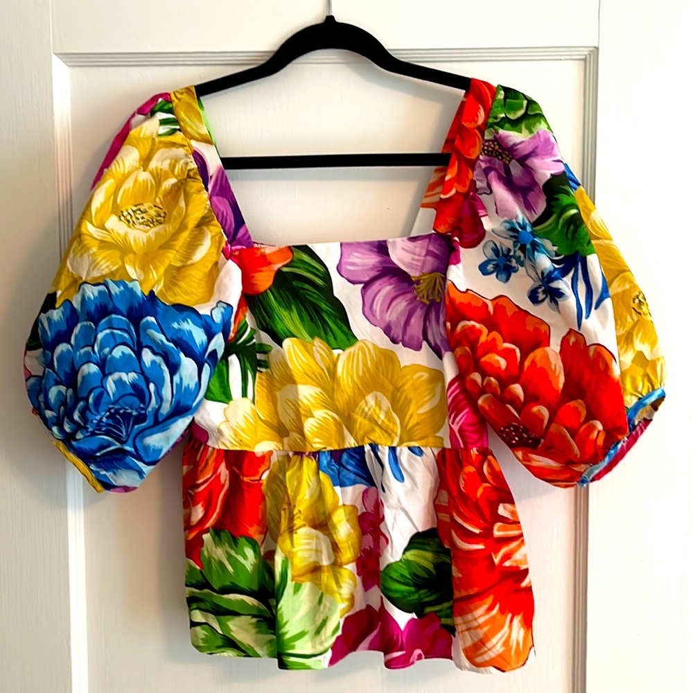 Farm Rio top… never worn, medium.